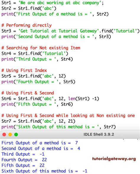 find function in string.
